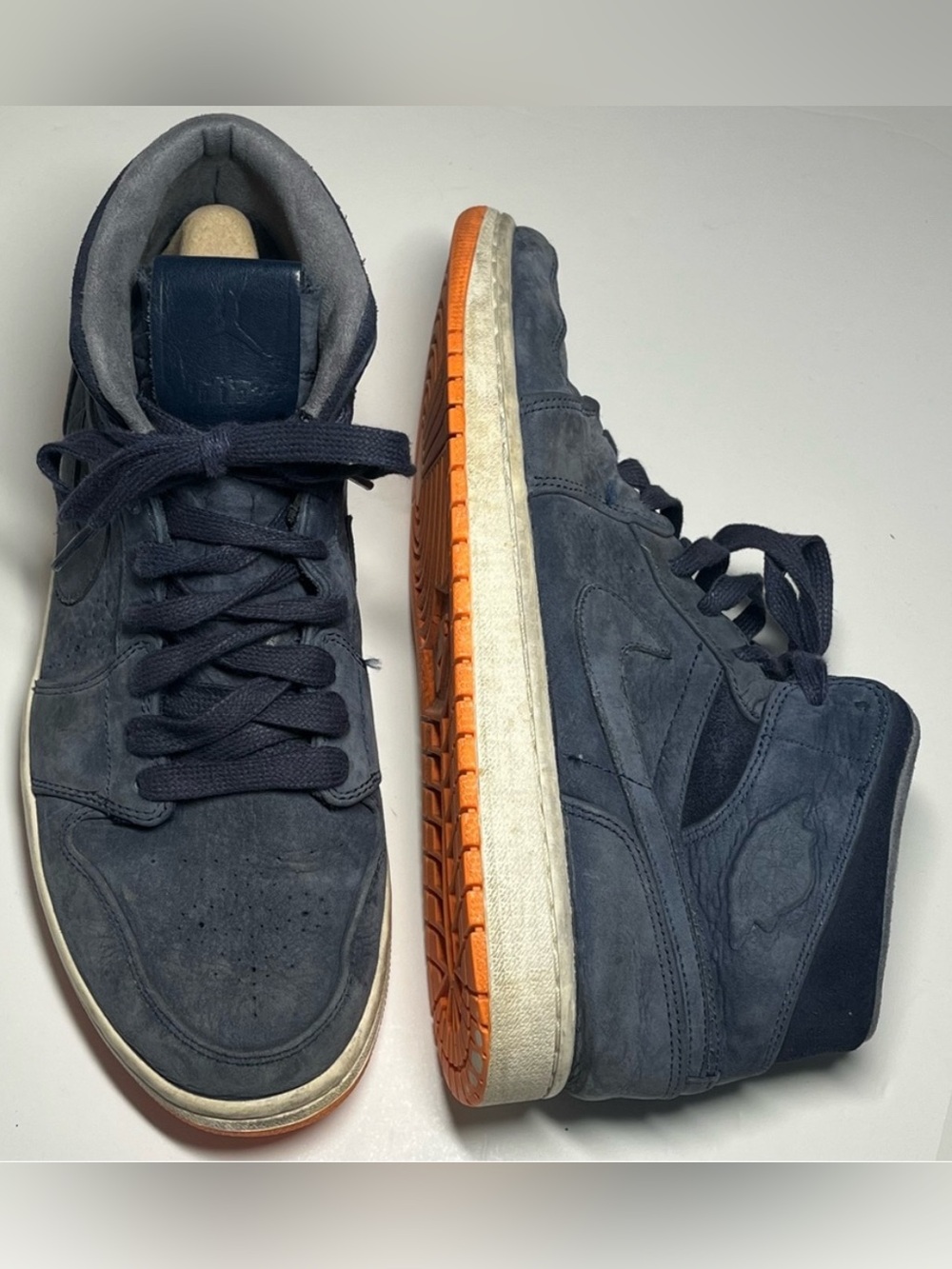 Nike Size 11 Mens Air Jordan 1 Retro Mid Nouveau Obsidian Lifestyle Blue Leather
